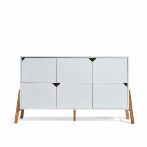 KOMODA S 6 LADICA BELLAMY LOTTA - WHITE
