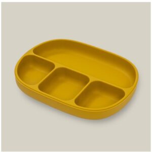 INTERBABY SILIKONSKI TANJUR S POKLOPCEM - EARTH OCHER - Slika 2