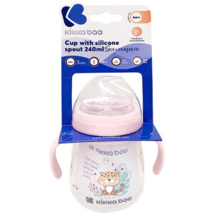 KIKKA BOO BOČICA SA SILIKONSKIM USNIKOM 240 ML - SAVANNA PINK - Slika 3