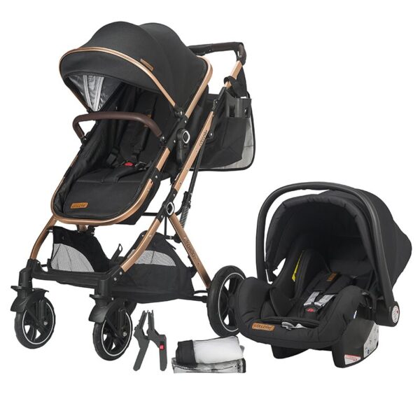 COCCOLLE RAVELLO 3U1 KOLICA - BLACK
