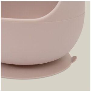 INTERBABY SILIKONSKA ZDJELICA + ŽLICA - DARK PINK - Slika 4
