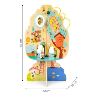 ECOTOYS DRVENA EDUKATIVNA IGRAČKA STABLO 12M+ - Slika 2