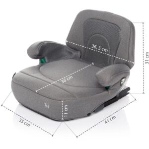 ZOPA AUTOSJEDALICA IBOOSTER I-SIZE - SILVER GREY - Slika 7