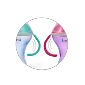 BABYONO NEPROLIJEVAJUĆA ČAŠA NATURAL LJUBIČASTO-ROZA - Slika 4