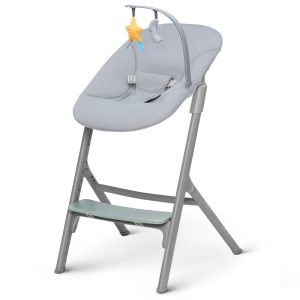 KINDERKRAFT HRANILICA LIVY MASLINASTO ZELENA + NJIHALJKA CALMEE - SIVA - Slika 2