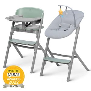 KINDERKRAFT HRANILICA LIVY MASLINASTO ZELENA + NJIHALJKA CALMEE - SIVA - Slika 7