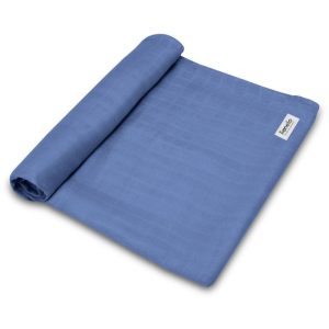 LIONELO BAMBUS DEKICA ZA BEBE SWADDLER 120X120 CM - PLAVA
