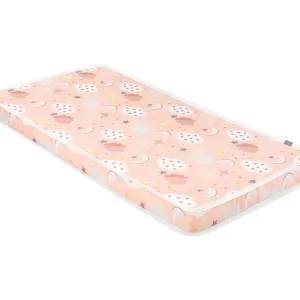 KIKKA BOO MADRAC FANTASIA 70X140X9 CM - CLOUDS PEACH