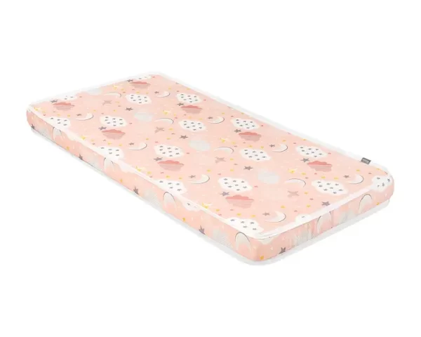 KIKKA BOO MADRAC FANTASIA 70X140X9 CM - CLOUDS PEACH