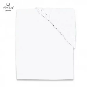 MIMINU PAMUČNA PLAHTA S ELASTIČNOM TRAKOM 120X60 CM - WHITE - Slika 2