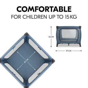 HAUCK PUTNI KREVETIĆ SLEEP N PLAY SQ SET - DARK BLUE - Slika 5