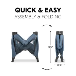 HAUCK PUTNI KREVETIĆ SLEEP N PLAY SQ SET - DARK BLUE - Slika 3