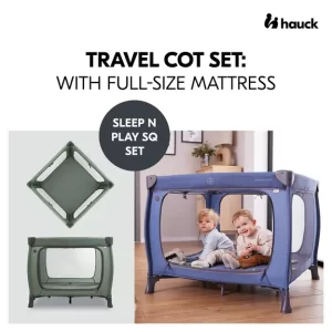 HAUCK PUTNI KREVETIĆ SLEEP N PLAY SQ SET - DARK GREEN - Slika 12