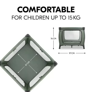 HAUCK PUTNI KREVETIĆ SLEEP N PLAY SQ SET - DARK GREEN - Slika 4
