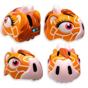 CRAZYSAFETY 3D DJEČJA KACIGA GIRAFFE BROWN - S LED SVJETLOM - Slika 4
