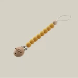 INTERBABY SILIKONSKI DRŽAČ DUDE - EARTH OCHER - Slika 4