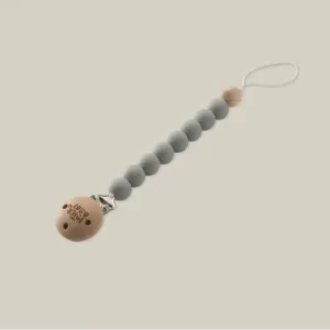 INTERBABY SILIKONSKI DRŽAČ DUDE - PETROL GREY - Slika 4