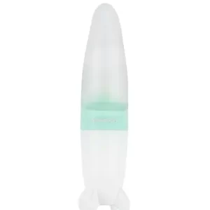 KIKKA BOO SILIKONSKA BOČICA ZA HRANJENJE SA ŽLIČICOM 90 ML - ROCKET MINT