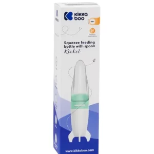 KIKKA BOO SILIKONSKA BOČICA ZA HRANJENJE SA ŽLIČICOM 90 ML - ROCKET MINT - Slika 3