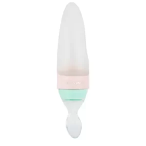 KIKKA BOO SILIKONSKA BOČICA ZA HRANJENJE SA ŽLIČICOM 90 ML - COMET PINK - Slika 2