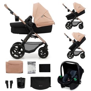 KINDERKRAFT KOLICA MOOV 2 3U1 MINK PRO - SAND BEIGE