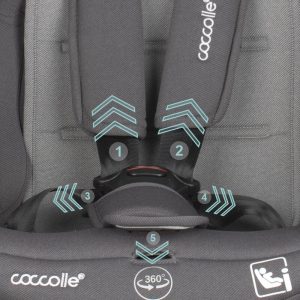 COCCOLLE NYOTA I-SIZE AUTOSJEDALICA 40-150 CM - DIAMOND BLACK - Slika 6