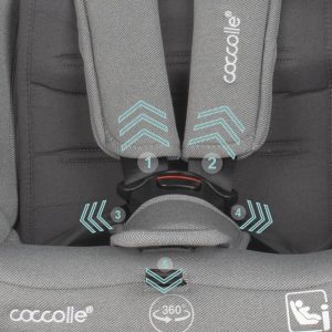 COCCOLLE NYOTA I-SIZE AUTOSJEDALICA 40-150 CM - MOONLIT GREY - Slika 7