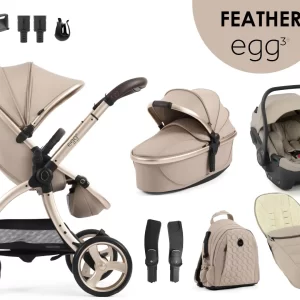 egg3® dječja kolica 9u1 - Feather