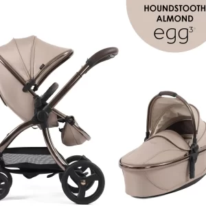 egg3® dječja kolica 2u1 - Special Edition Houndstooth Almond