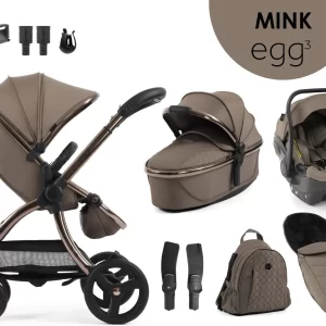 egg3® dječja kolica 9u1 - Mink