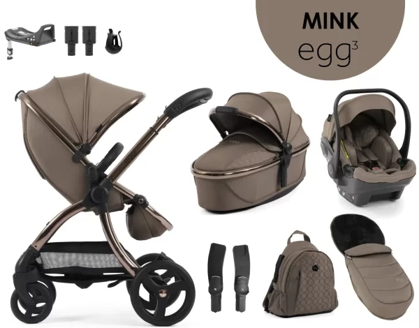 egg3® dječja kolica 9u1 - Mink