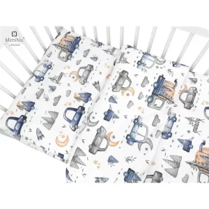 MIMINU POSTELJINA SET 2 ELEM. CARS PLAVI ( ZA KREVETIĆ 120X60 CM )