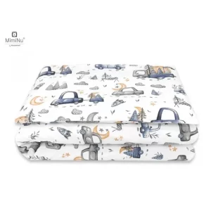 MIMINU POSTELJINA SET 2 ELEM. CARS PLAVI ( ZA KREVETIĆ 120X60 CM ) - Slika 2