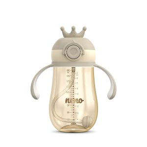NENO MIO 2 Crown bočica sa slamkom 280 ml, Brown - Slika 10