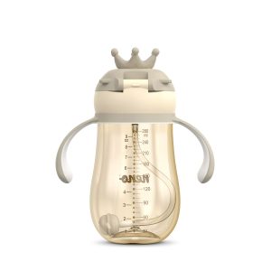 NENO MIO 2 Crown bočica sa slamkom 280 ml, Brown - Slika 6