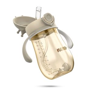 NENO MIO 2 Crown bočica sa slamkom 280 ml, Brown - Slika 4