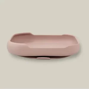 InterBaby silikonski tanjur s vakuumskom podlogom Dark Pink - Slika 3