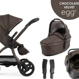 egg3® dječja kolica 4u1 - Chocolate Velvet