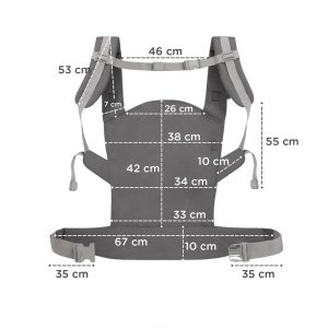 Kinderkraft Nosiljka Nino CONFETTI grey - Slika 2