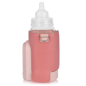 Lionelo Thermup Go Evo električni prijenosni grijač bočica, Coral Pink - Slika 5