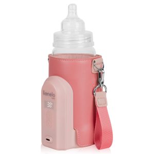 Lionelo Thermup Go Evo električni prijenosni grijač bočica, Coral Pink - Slika 6