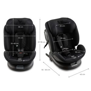 Kinderkraft autosjedalica XPEDITION 3 i-Size 0-36 kg (40-150 cm) 360, Black - Slika 12