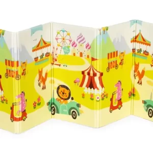 Edukativna podloga od pjene, dvostrana, sklopiva EcoToys Cirkus - Slika 2