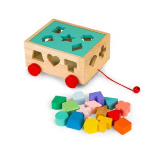 Ecotoys Drvena kolica s kockama - Slika 3