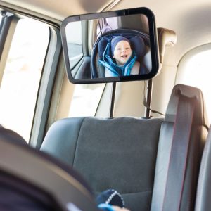 Fillikid ogledalo za auto s LED svjetlom, crno - Slika 2
