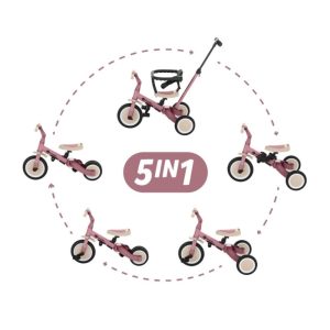 PETITE&MARS Tricikl Turbo 5 u 1, Dusty Rose - Slika 2