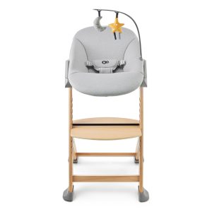 Kinderkraft hranilica Enock wooden + njihaljka Calmee siva - Slika 4