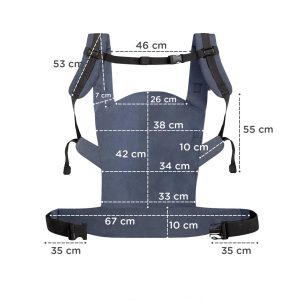 Kinderkraft Nosiljka Nino CONFETTI denim - Slika 5
