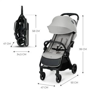 Kinderkraft Sportska kolica Apino, Dove Grey - Slika 7