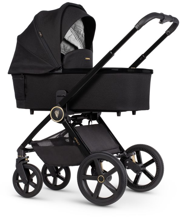 VENICCI UPLINE 2 dječja kolica 3u1 set - BLACK